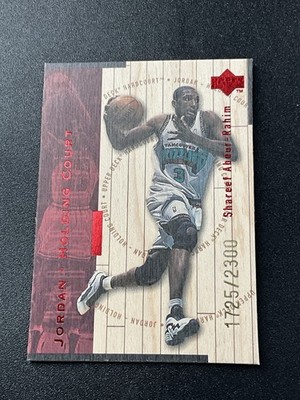 Shareef Abdur-Rahim 1998 UD Hardcourt-Michael Jordan Holding Court J28 Red /2300