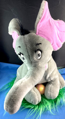 DR. SEUSS HORTON THE ELEPHANT HATCHES THE EGG PLUSH  SUFFED W/EGG 1983 COLECO