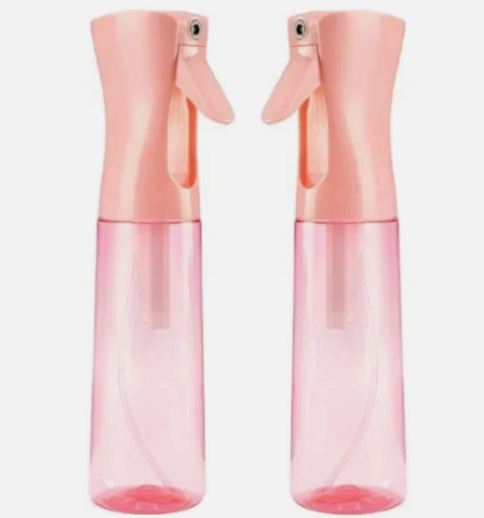 2 Pack Continuous Mist Spray Bottle Barber Water Sprayer Salon Plant Mister Tool