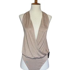 NWT Express Plunge Halter Bodysuit Size Small Baddie Fairy