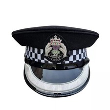 Obsolete Scottish Police Style Replica Cap | EIIR Era Peaked Hat UK | Cosplay