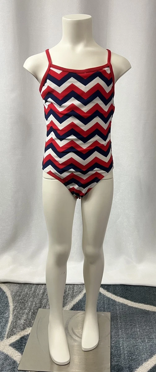 Wonder Nation Girls One Piece Swimsuit with UPF 50, Sizes 4-18 & Plus, Trendy Prints