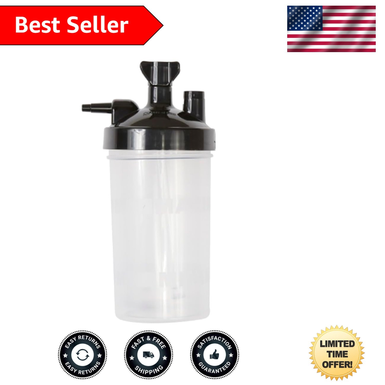 With Pressure Relief For Oxygen Concentrator