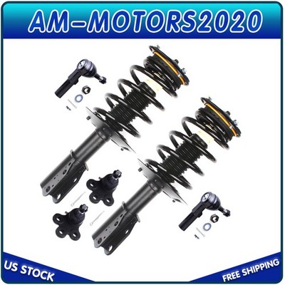 For Bonneville DeVille LeSabre Front Struts w/Coil Spring Tie Rods Ball Joints