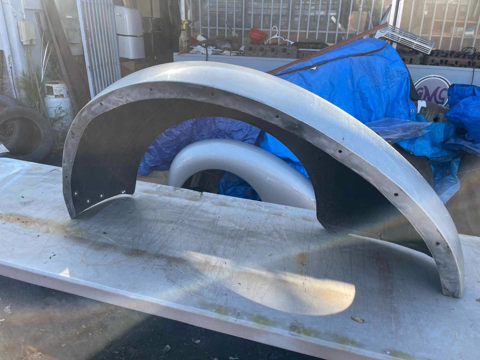 1940 to 1946 Chevy GMC half ton Truck Rear Fiberglass Rear Fenders USED. - Image 3 of 4