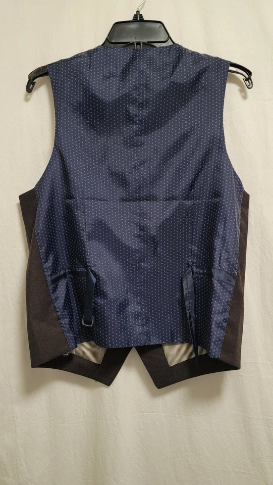 Cremieux Hudson Avenue Waistcoat Vest Size S Brown $95 - Image 4 of 4