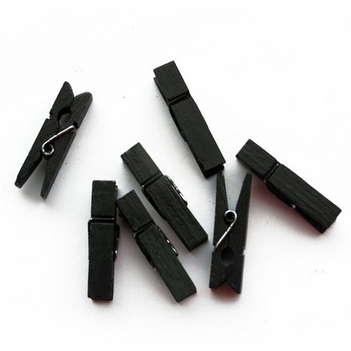 100pcs/set Mini Colored Wooden Clips For Photo Clips Clothespin Paper Peg Pin Cr