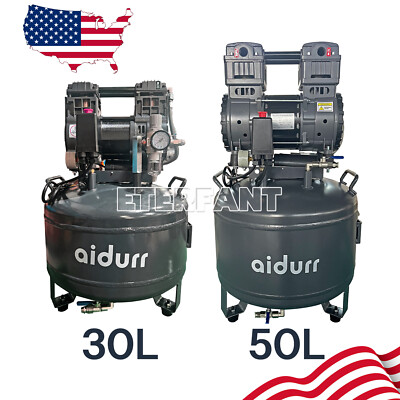 #ad #ad 30L 50L Dental Portable Silent Oil Free Dental Air Compressor Medical Pump US $529.99