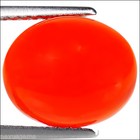 2.57 Ct Natural Ethiopian Orange Opal Gemstone Oval Cabochon Cut — photo 1