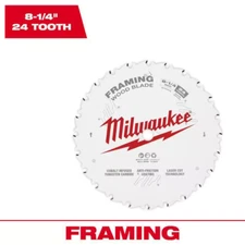 8-1/4 In. X 24-Tooth Framing Circular Saw Blade | Milwaukee Best ??  +