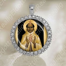 San Juan Ivan de la Cruz St John of the Cross Medal Catholic Silver Tone Jewelry