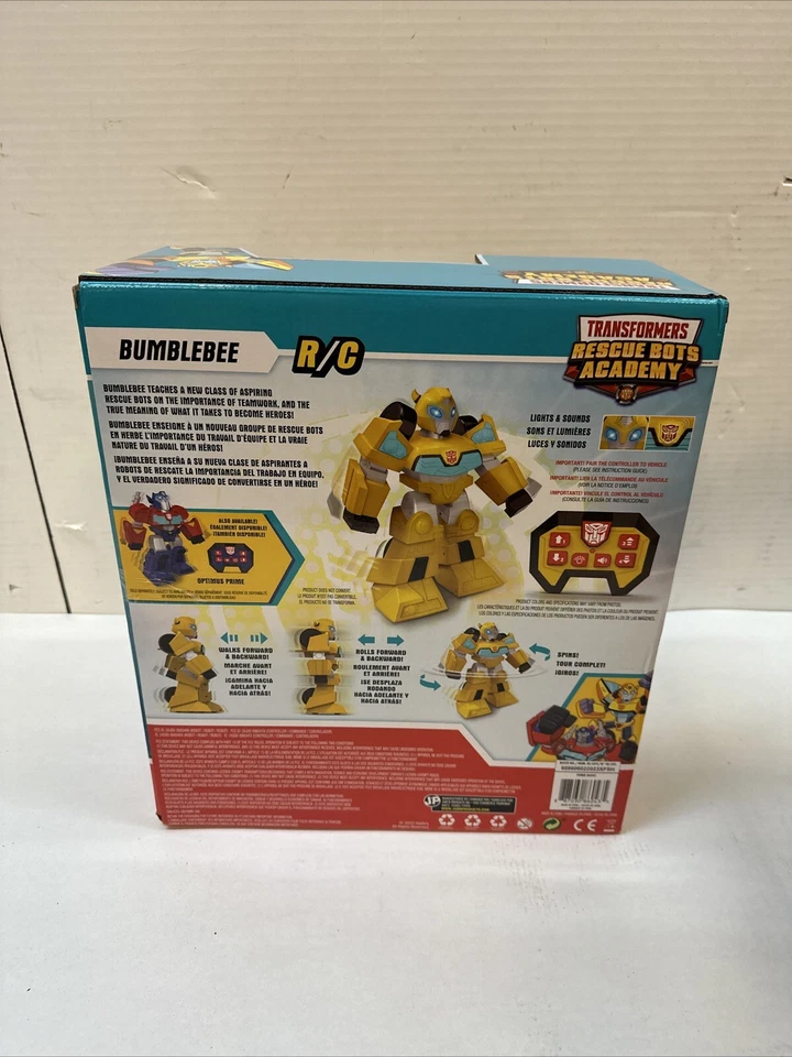 Hasbro: Transformers Rescue Bots Academy: Bumblebee RC Robot -  12" Walking - Image 4 of 4
