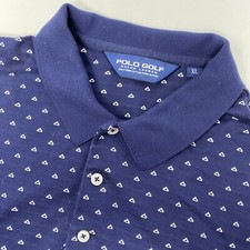 Polo Golf Ralph Lauren Mens XL Navy Geometric...