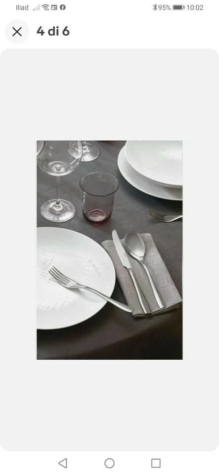 SAMBONET SINTESI - Servizio di posate 6 persone 42 pezzi Acciaio 18-10 NUOVO!