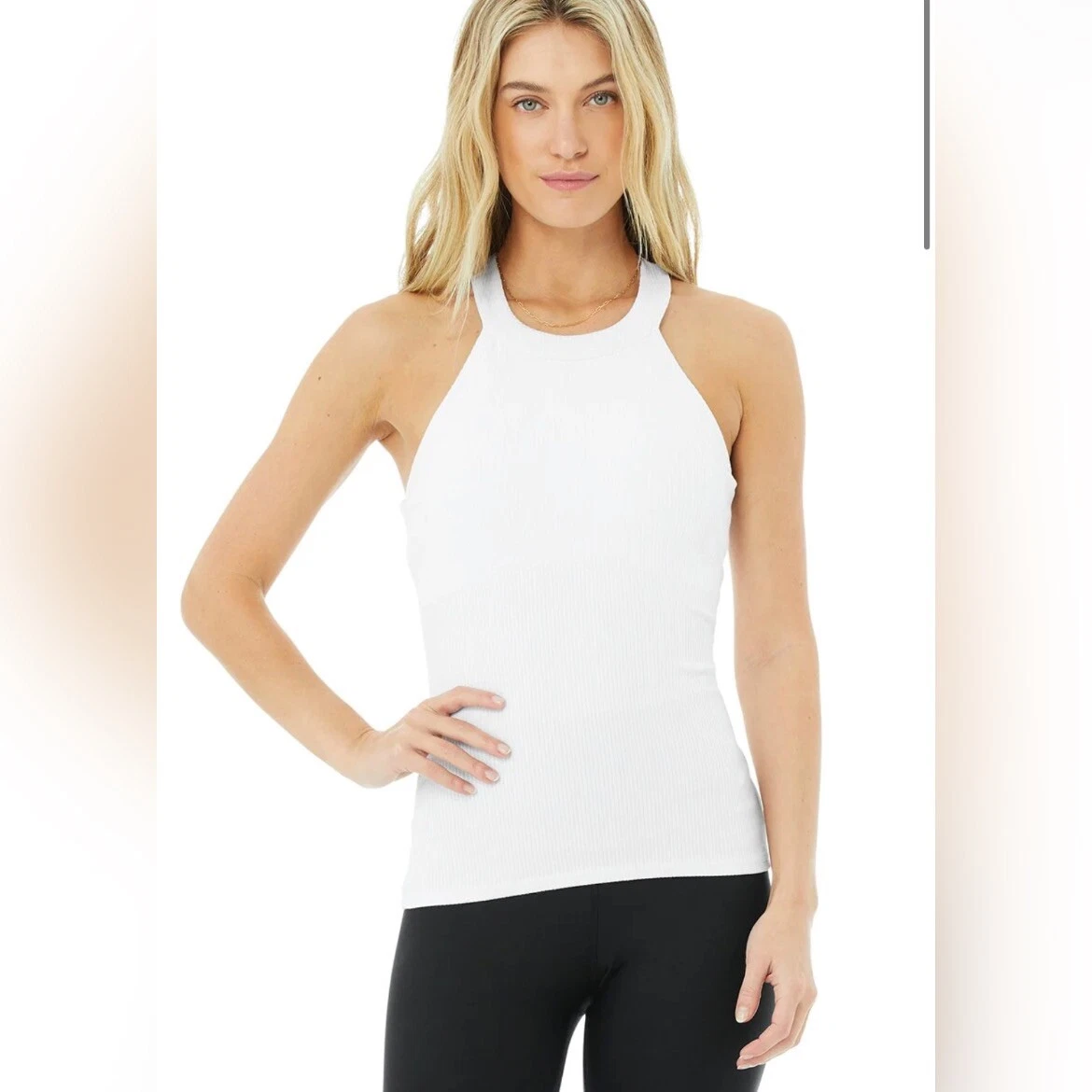 alo-yoga ribbed insight tank-top
