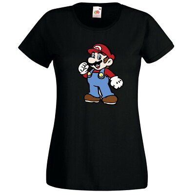 Youth Designz Damen T-Shirt Mario 2 Print Lustig Spruch Peach Luigi Gaming Nerd