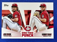 2023 #12P-12 Joe Ryan-Sonny Gray Topps Series 1 Baseball One-Two Punch