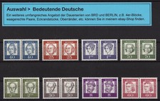 BERLIN Dauerserien Auswahl Bedeutende Deutsche waagerechte Paare