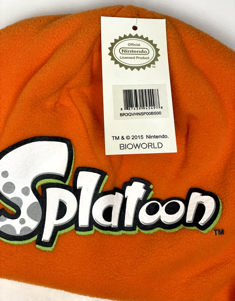 Raro sombrero Splatoon Inkling Squid - mercancía oficial Nintendo 2015 ¡NUEVO CON ETIQUETAS! Foto 3 de 4