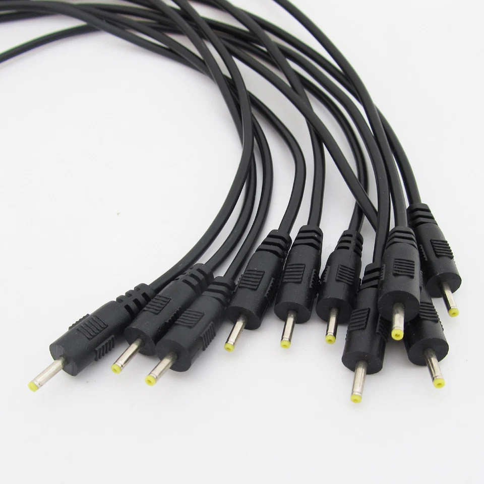 10pcs 30cm/1ft DC Power Cable 2.5x0.7mm DC Tip Plug Straight CCTV Cord Cable - Image 4 of 4