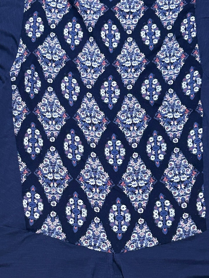 Lucky Brand Womens Shirt Size 1X Multicolor Print Soft Classic Casual ...