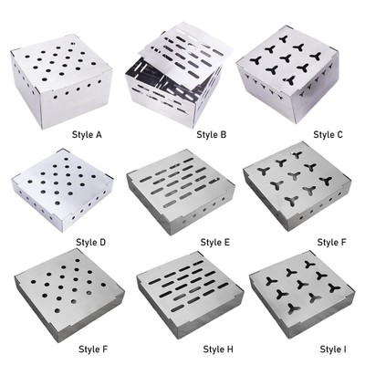 2 Stück Edelstahl Räucherbox Für Grill – Mit 28 Lüftungsschlitzen, Für Holzspäne, Smoker Zubehör