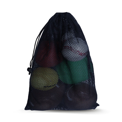 18x12'' Mesh Drawstring Sports Golf Ball, Baseball Ball, Pickleball, Laundry Bag