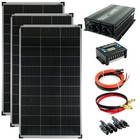 Solar Set 12V 3x140 Watt Solarpanel Wechselrichter 1500W Solaranlage 30A 0% MwSt