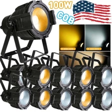 100W LED COB Par Stage Light DMX Birthday Lighting Warm White Cool DJ Wash Light