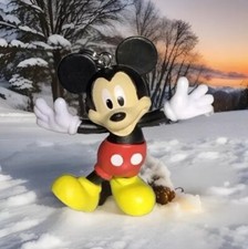 Large 3D Mickey Mouse Charm Zipper Pull  Keychain Add On Clip  