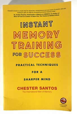 Instant Memory Training For Success Chester Santos Unread Paperback 2016