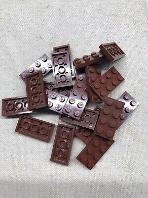 LEGO 4 x plaque 2 x 4 3020 Marron-reddish brown plate-Neuf/New