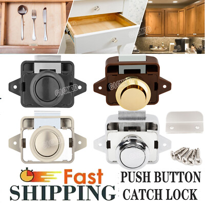 5-20 Push-Lock Druckknopf Möbelschloss Wohnmobil Schrank Boot Caravan Türschloss