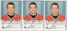 3 x CARDS LOT - 2003-04 UD Premier Collection #68 Anton Babchuk RC /399