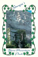 Postcard Confederate Memorial Carving, Stone Mountain, Georgia - #9