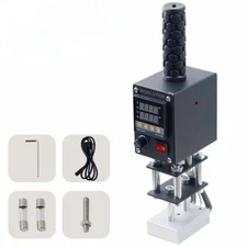 Handheld Hot Foil Stamping Machine Embossing Logo Tool for Leather Wood Paper