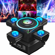 4 Arm Moving Head Light RGBW Beam Laser Disco Ball Light DJ Stage Lighting DMX