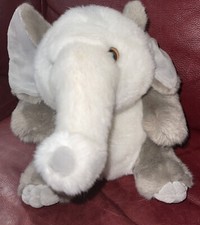 Aurora Gray Elephant Plush 14" Stuffed Animal toy C7