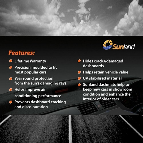 DashMat for VW Amarok 2011 to 2016 Charcoal (Grey) Sunland Dash Mat Protection - Picture 3 of 6