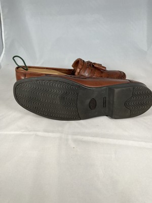 Mauro Bassini 9.5 M red brown Loafer Leather Dress Show  display picture 2