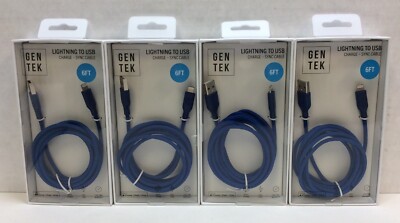Wireless Gear USB-C Wall Charger, For Use With USB-C Cables, 4 Pack, Blue