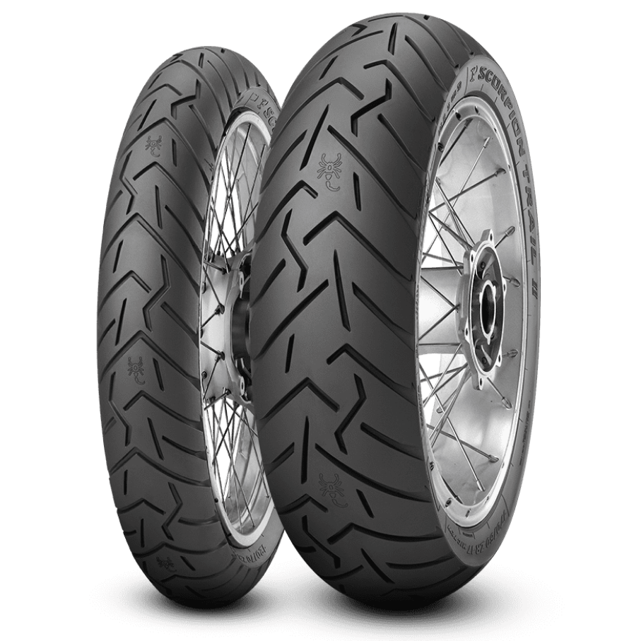 Motorcycle Tyres Pirelli Scorpion Trail 2 120/70ZR17 & 180/55ZR17 73W KTM