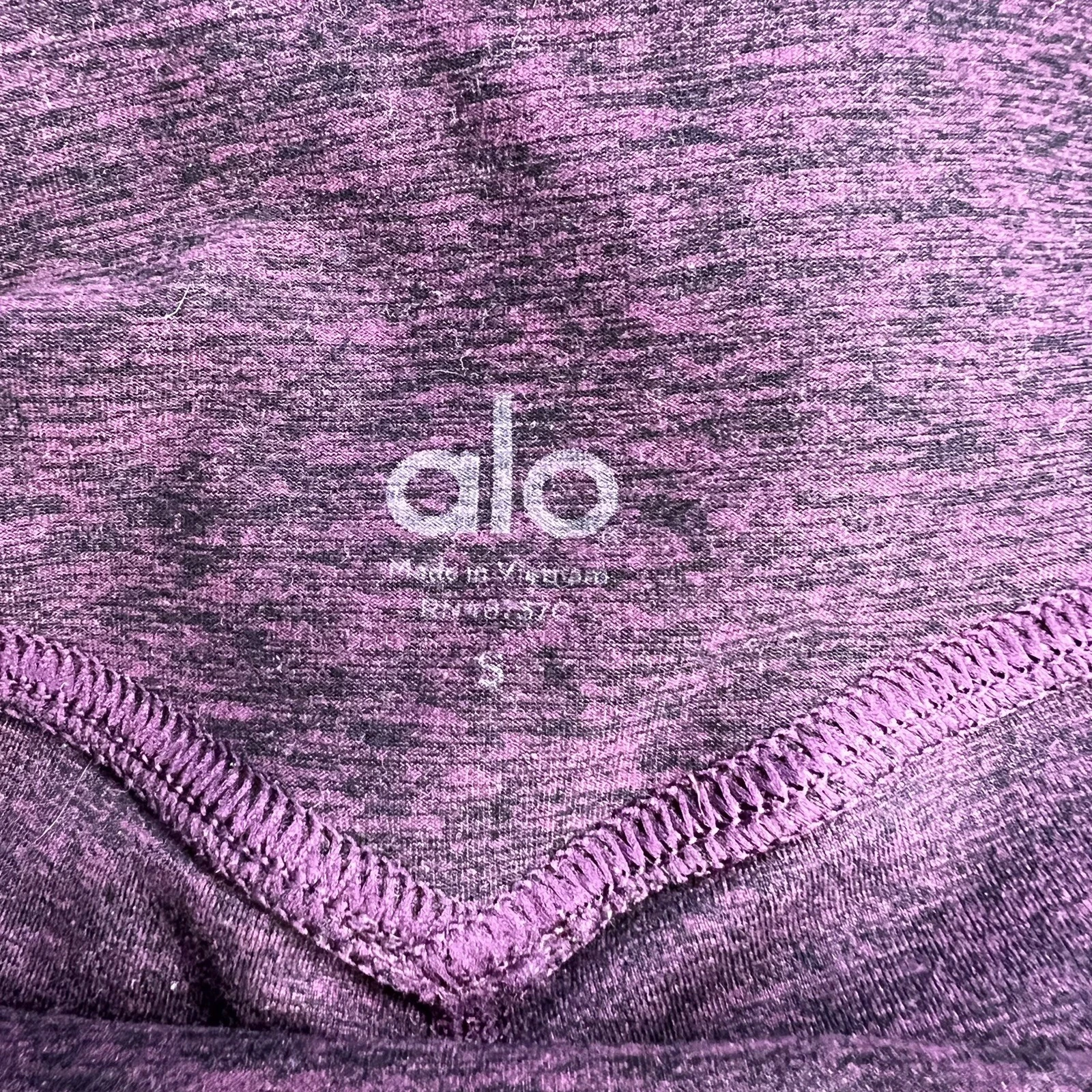 alo-yoga colorblock striped ankle heather gray leggings