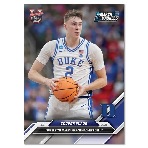 Graded 10 Cooper Flagg #95 NCAA Debut Duke RC Rookie 2024-25 Bowman U Now - Bild 3 von 4