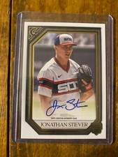 2021 Topps Gallery Jonathan Stiever Auto Rookie Card Chicago Whitesox
