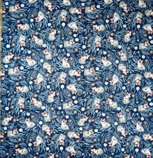 Woodland FOX 100% Cotton Fabric material Forest Animal nature natural