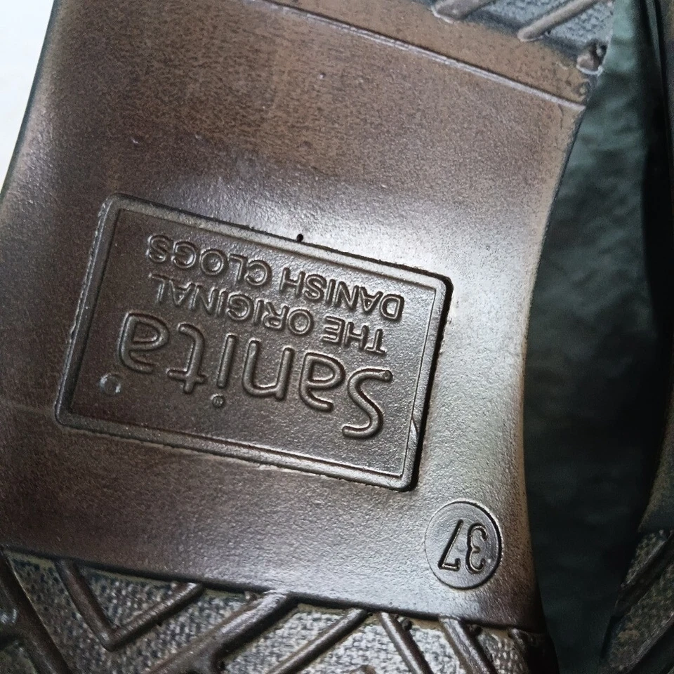 Zuecos sanita justine bordados sin cordones color gris talla 37 (mujeres ee. uu. 6,5-7) Foto 4 de 4