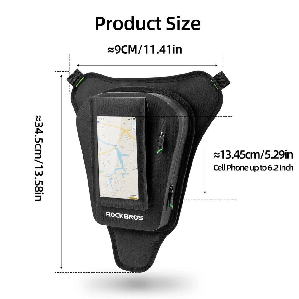 ROCKBROS Tankrucksack Motorrad Touchscreen Handytasche Schultertasche Wasserfest - Bild 4 von 4