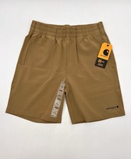 Carhartt Boys Rugged Flex Ripstop Work Shorts Tan CH8321T