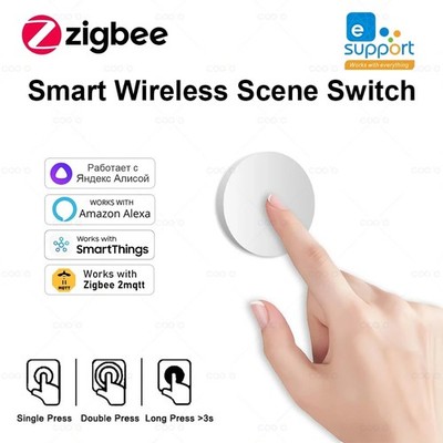 Zigbee Smart Button Wanddruckschalter 30m Funksteuerung